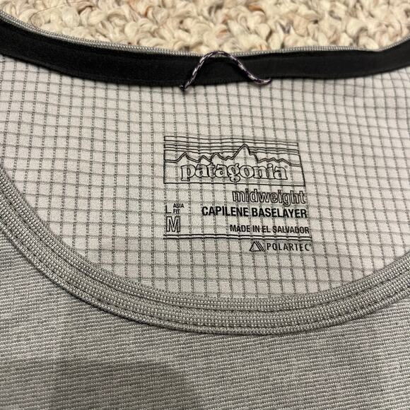 Patagonia Men's Capilene Baselayer Gray Sz M Polartec Outdoor Hiking Gorpcore - Picture 2 of 8